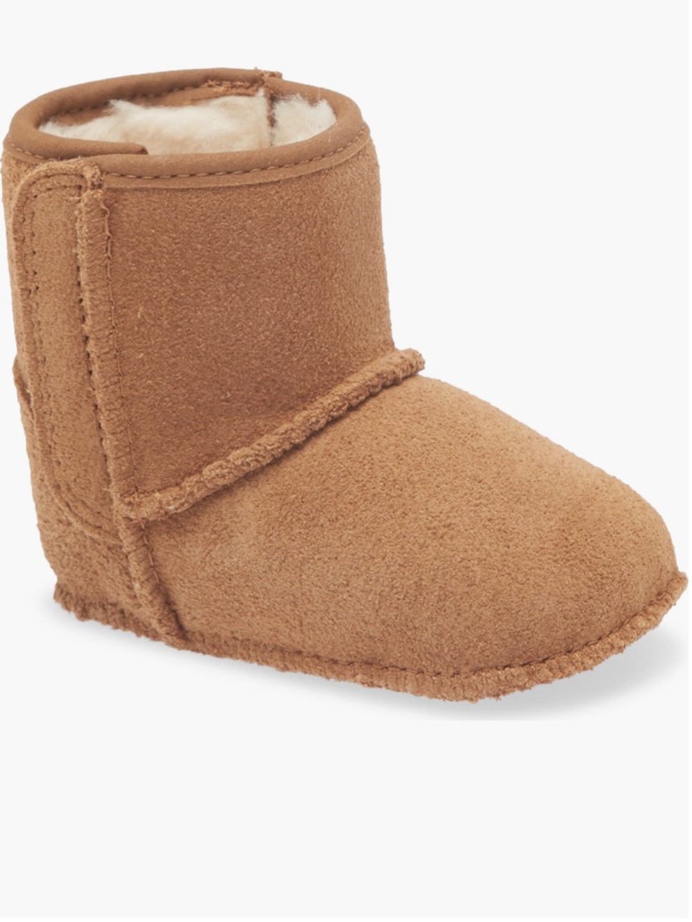 UGG baby Chestnut Suede Cozy Booties - EUC